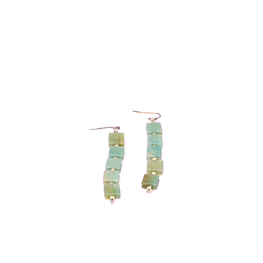 Amazonite Set: bracelet and earrings
