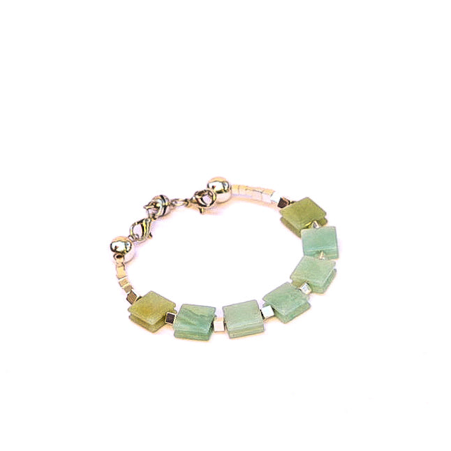 Amazonite Set: bracelet and earrings